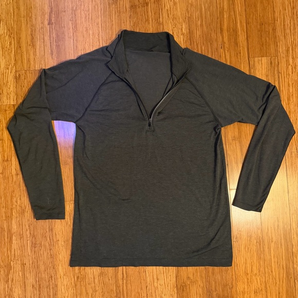 Lululemon Mens medium Metal Vent Tech lightweight Half Zip pullover long sleeve - Picture 3 of 10